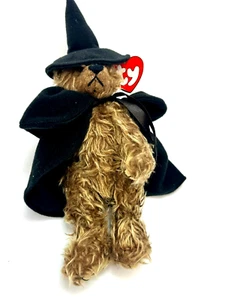 Esmeralda The Witch Bear That Old Black Magic The Attic Ty Beanie Baby Retired - Picture 1 of 15