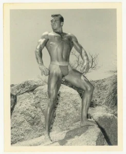 Bruce Of LA 1950 Original Gay Physique Photo Beefcake Nude Male Tall Man Q7302 - Picture 1 of 2