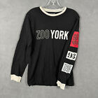 Vintage Zoo York T-Shirt Adult Medium Black Long Sleeve Logo 1993 Skate Mens
