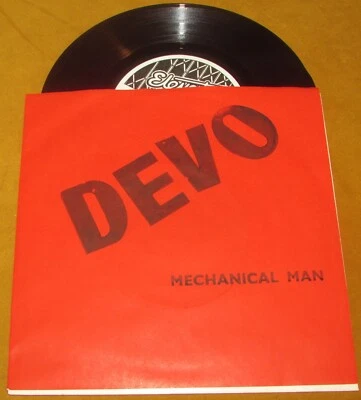 DEVO Mechanical Man EP ORIG 1st UK ELAVATOR 1978 RED WRAP COVER  45" UN NUMBERED - Image 1 of 4