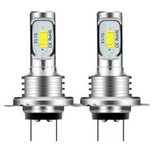 Kit de faros LED H7 2 piezas para automóvil 80W 10000LM bombillas de haz alto/lo 6000K blancas IP 68 - Imagen 1 de 9