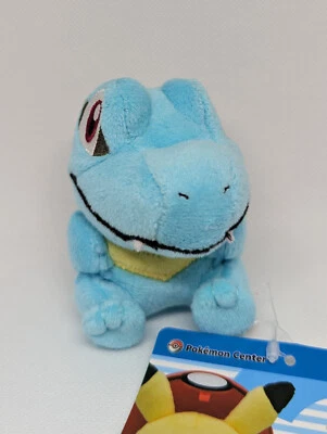 Totodile Pokemon Center Japan Petit Plush in Pokeball US SELLER - Image 1 of 3