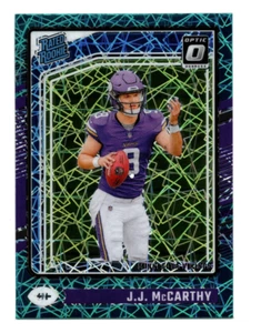 2024 Donruss Optic Preview JJ McCarthy #303 Green Velocity Priz SSP - Picture 1 of 2
