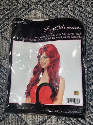 Peluca Hermosa Larga Ondulada Roja Damas Pelo Sintético Cos Play Personaje Disfraz Peluca Foto 1 de 2