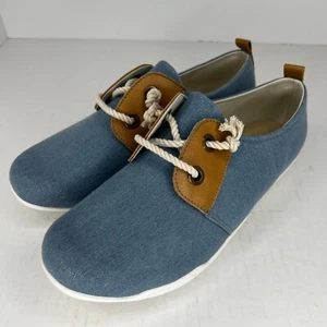 Ros Hommerson Womens 109875 62047-4F Calypso Blue Slip-On Size 12WW Boat Shoes - Picture 1 of 10