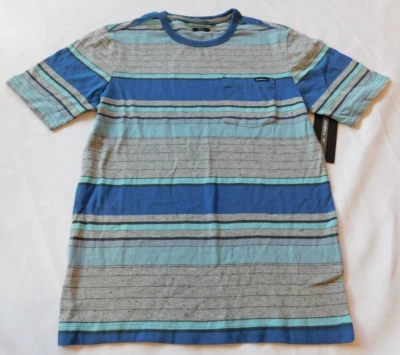 O'Neill 男孩青少年冲浪滑板 S 码小号 Lewis Crew T 恤条纹 SU620320 — 第 1/4 张图片