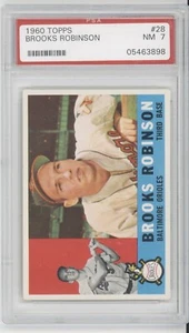1960 Topps Baseball #28 Brooks Robinson PSA 7 Centered Blazer HOF Orioles - Bild 1 von 2
