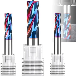 63°CNC END MILL 4 FLUTE MILLING CUT ROUTER BIT CARBIDE TUNGSTEN FOR WOOD METAL - Picture 1 of 22