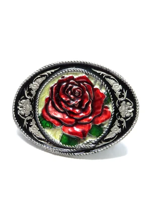 THE BIG ROSE BELT BUCKLE FOR AN IRRESISTIBLE COWGIRL SET - Image 1 of 4