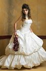 St. Pucchi Sposa NEW Bridal gown Wedding Dress Thai Silk Ivory 20
