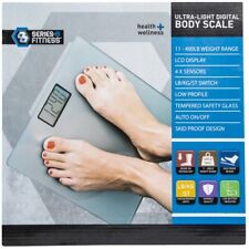 Ultraleichte hochgenaue digitale Körpergewicht Badezimmerwaage, bis zu 400 Pfund,