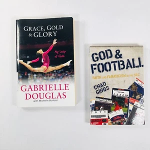 Lot of 2 Christian Books Gabby Douglas (Gymnastics) & Chad Gibbs (SEC Football) - Picture 1 of 7