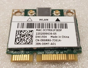 Wi-Fi Mini PCIe DW1504 086RR6 Broadcom from Notebook Dell Latitude 6430u - Afbeelding 1 van 2