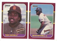 1987 Donruss Opening Day - SAN DIEGO PADRES Team Set