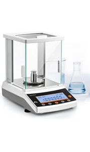 Balanza analítica digital Bonvoisin 0,1 mg escala de laboratorio de alta precisión certificado CE... - Imagen 1 de 7