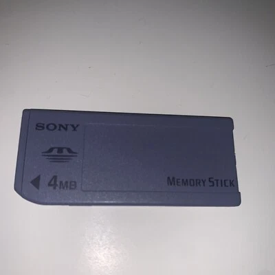 Genuine Sony Memory Stick 4MB MEGABYTE MSA-4A Camera Memory Card - Image 1 of 2