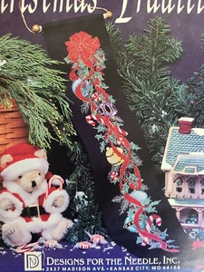 Vtg Christmas Tradition 1927 Ornaments Bell Pull Counted Cross Stitch Kit #18329 - Picture 1 of 4