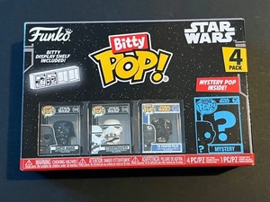 Funko Bitty Pop Star Wars Mystery 4er Pack Darth Vader | Stormtrooper | TiePilot - Picture 1 of 2