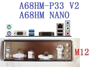 Backplate für MSI A68HM-P33 V2, A68HM NANO Mainboard IO Shield Plate i/o - Bild 1 von 1