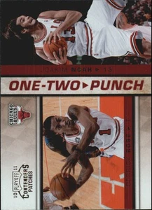 Parches One-Two Punch #4 Derrick Rose Joakim Noah 2010-11 Playoff Contenders - Imagen 1 de 2