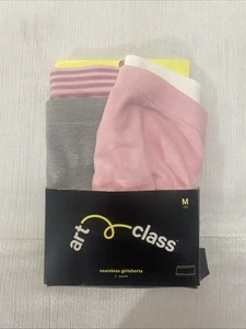 Art Class - Girls 4 Pair Multicolor Seamless GirlShorts Underwear- Size M (8) - Picture 1 of 6