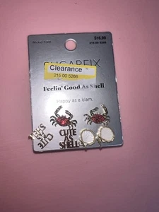 Pendientes Sugarfix by Baublebar NUEVO CON ETIQUETAS Happy As A Clam Paquete de 3 - Imagen 1 de 2