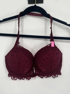 Sexy sujetador pushup de fecha rosa con aros de encaje 32DD de Victorias Secret Foto 1 de 4
