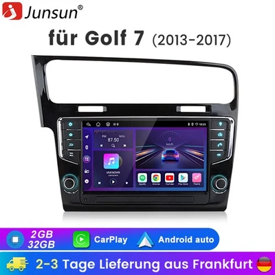 9'' Android 13 Autoradio GPS NAV SWC WIFI BT Carplay 2+32G Für VW Golf VII MK7 - Bild 1 von 4