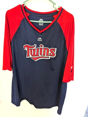 Camisa Pullover Minnesota Twins Majestic Light Jersy Muy Cómoda 2 XL Foto 1 de 3