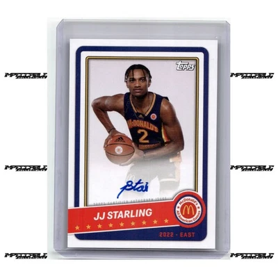 2022 Topps Chrome McDonald's A/A - #PA-JS JJ Starling Rookie On Card Auto - Image 1 of 2