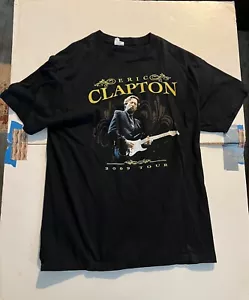Eric Clapton 2009 Tour Black T-Shirt size Large - Picture 1 of 3