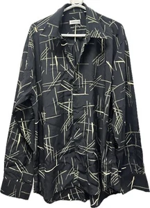 "Camisa manga larga Cerruti 1881 negra patrón talla 41-42""" - Imagen 1 de 11