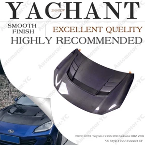 CARBON Kit For 22-23 Toyota GR86 ZN8 Subaru BRZ ZC8 vs-style Front Hood Bonnet - Foto 1 di 12