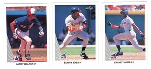 1990 Leaf Baseball Complete Set 1-528 Frank Thomas Sammy Sosa Walker Rookies - Picture 1 of 3