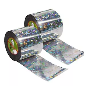 Bird Repellent Reflective Scare Tape,Wide-width 5cm x 60m Pest Control Dual - Picture 1 of 8