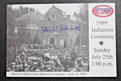 Robin Roberts (d.2010) Philadelphia Autographed HOF Induction Postcard JSA - Image 1 of 4