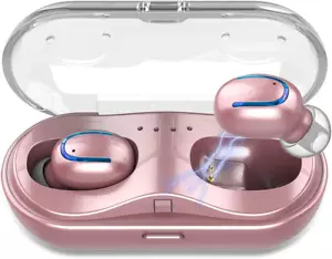 Mini Wireless Earbuds, Bluetooth Earphones in Ear with Wireless Charging Case - Picture 1 of 9