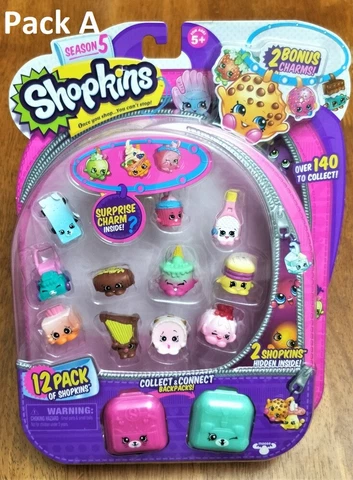 SHOPKINS SEASON 5 12 PACK with 2 BONUS CHARMS SEALED NEW Cover
