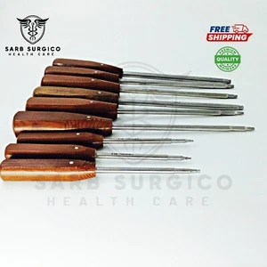 A set of 9 pcs Bone Screwdriver Hex Heads Veterinary orthopedics Instruments - Picture 1 of 3