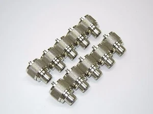 20pcs RF Coaxial UHF Male Nickel Body Delrin Insulation LMR400 New - Picture 1 of 5