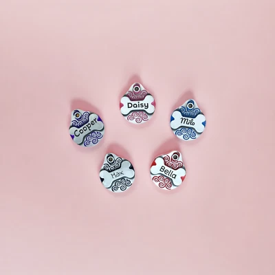 Personalized Dog Tags - Custom Engraved Pet ID Tags, Dogs and Cats, Double Side - Image 1 of 4