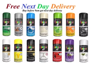 All Purpose Aerosol Spray Paint use on Metal, Wood& more 400ml 24hr delivery - Picture 1 of 43
