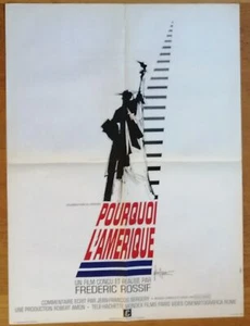 WARUM AMERIKA rötliches Original Filmplakat 80x60 Freiheitsstatue '70 - Bild 1 von 1