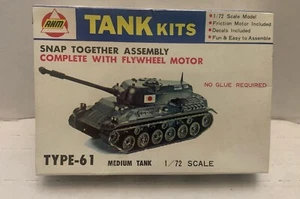 Vintage AHM Medium Tank Model Kit 1:72 Scale Type-61NIB - Picture 1 of 8