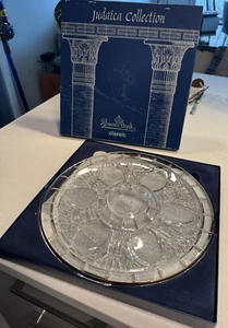 ROSENTHAL CLÁSICO CRISTAL JUDAICA SEDER PLACA-12"-¡COMO NUEVO! - Imagen 1 de 7