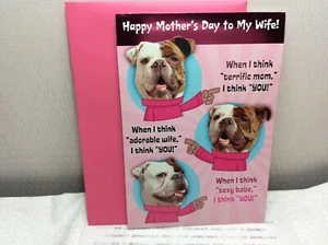 HALLMARK WIFE MOTHER’S DAY GREETING CARD New w/Envelope "I think terrific Mom.." - Picture 1 of 2
