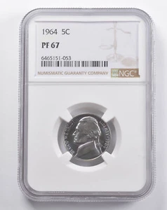 PF67 1964 Jefferson Nickel NGC *5750 - Picture 1 of 3