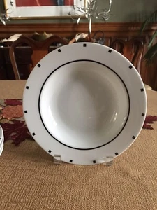 Sasaki Metropolis Black Rimmed Soup Bowl (1 left) excellent condition - Picture 1 of 2
