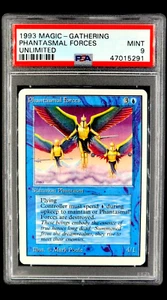 1993 MtG Magic the Gathering Unlimited Phantasmal Forces PSA 9 *Only 16 Higher* - Picture 1 of 12