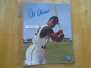Al Oliver handsigniertes 8"" x 10"" Foto Pittsburgh Pirates - Bild 1 von 3